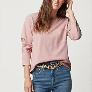 J Crew Long Sleeve Pocket Tee
